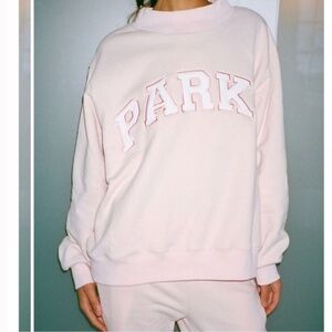 Parke mock neck light pink L/XL NWT